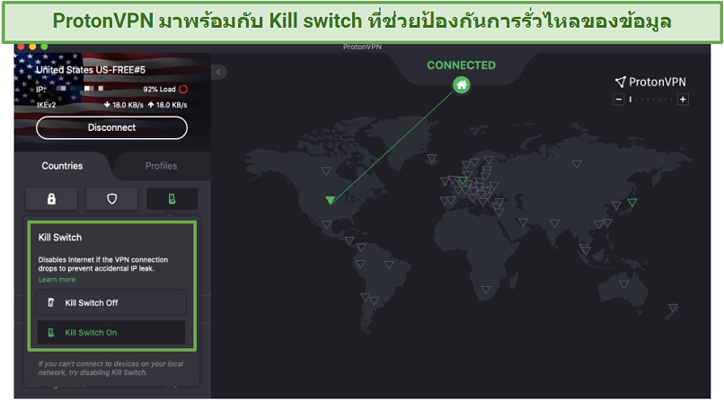 Screenshot Of Protonvpn'S Kill Switch
