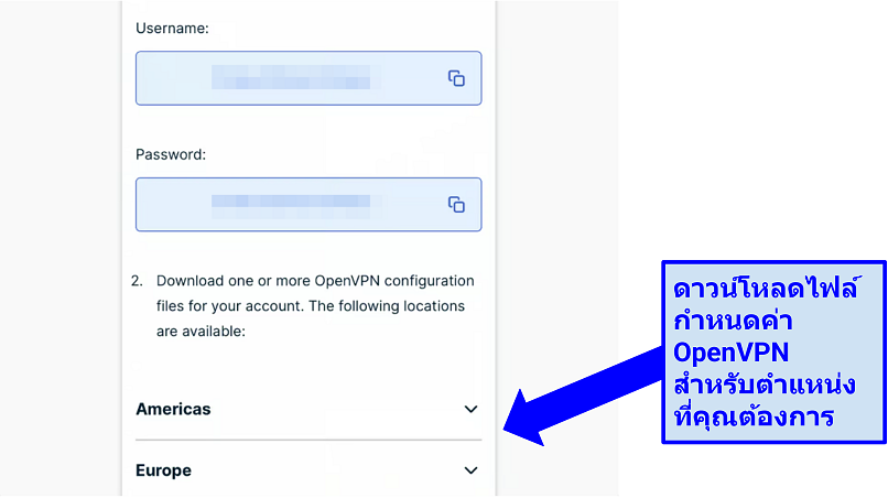 Image showing how to download ExpressVPN's OpenVPN configuration files